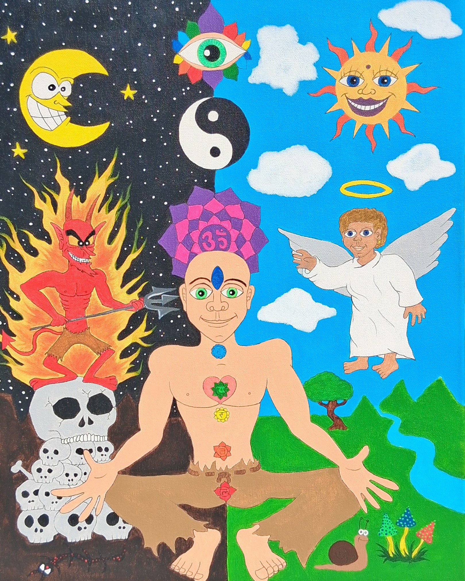 Psychedelisches Kunstwerk von DADA-OPTIX, Werk 01