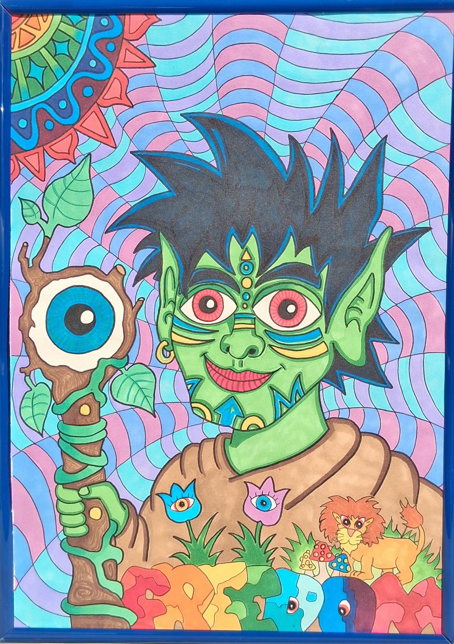 Psychedelisches Kunstwerk von DADA-OPTIX, Werk 02